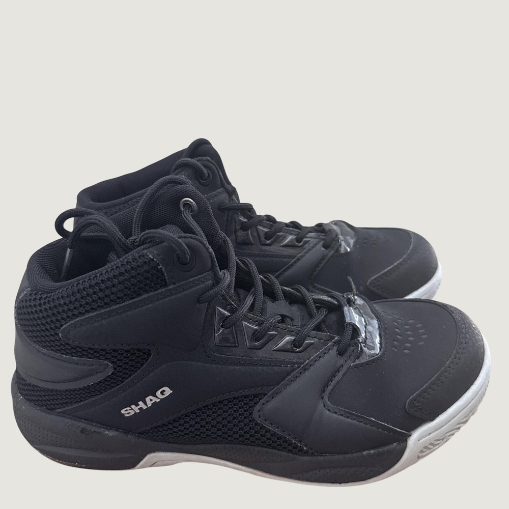 Shaq‎ Motivate Kids Basketball Shoes Black High Top Sneakers AQ95002Y BB Size 5Y